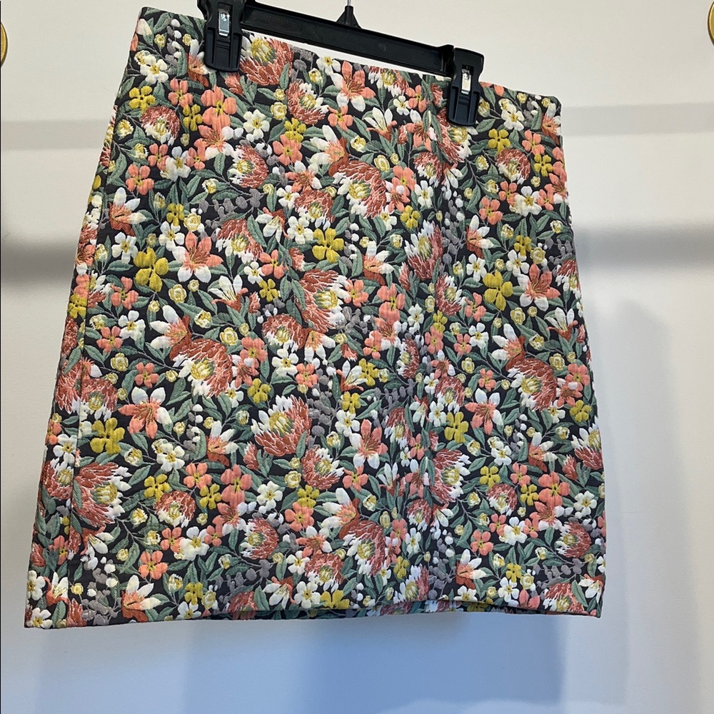 LOFT Floral Mini Skirt - Multicolor